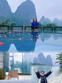 在桂林入住睁眼就能看到20元人民幣背景的酒店！