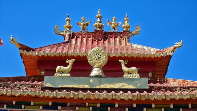 哲欽寺——新都橋偶遇的寺院，俯瞰整個新都橋鎮
