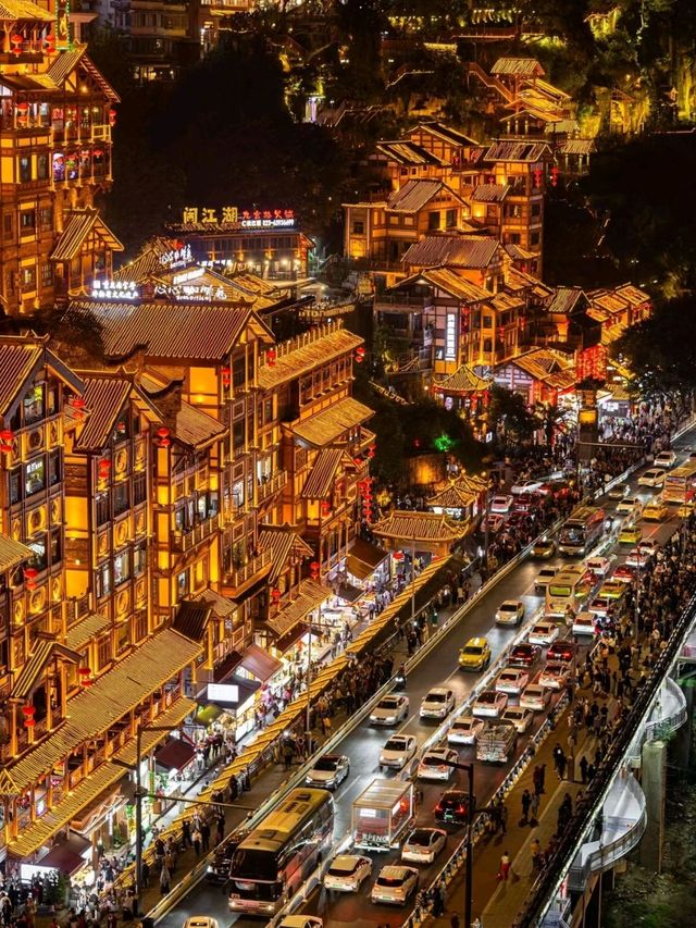 Light Up Hongyadong Cave Chongqing🇨🇳♥️