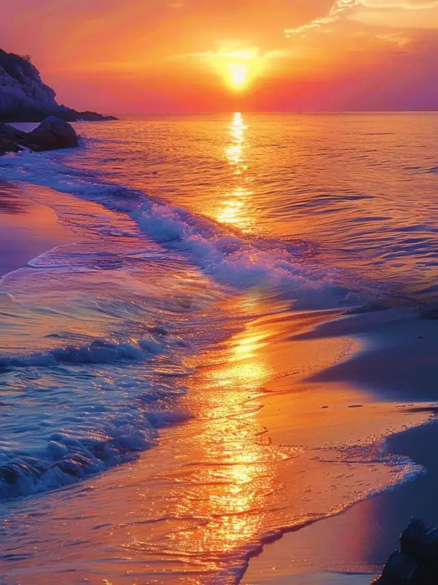 Nan'ao Island—The Orange Sea at Sunset