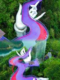 紫龍峽玻璃漂流丨天子地夢幻樂園的空中漂流