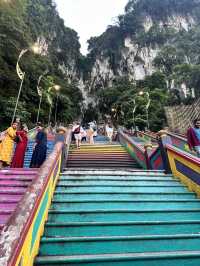 The Iconic Rainbow Stairs of Batu Caves, Kuala Lumpur 