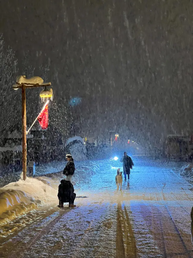 No one would use "overwhelming" to describe how heavy the snow is! 