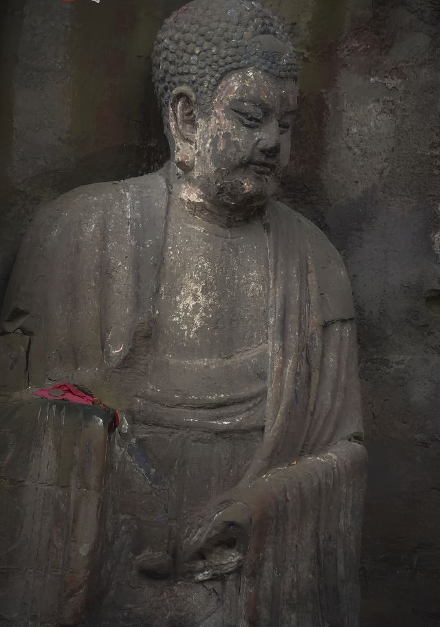 藏於建築工地的「降魔觀音」。