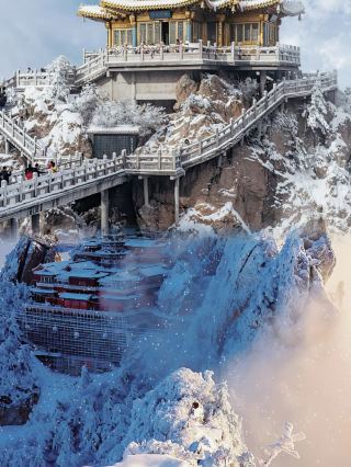 本來以為雪季的長白山已經夠美了，直到我去了老君山……