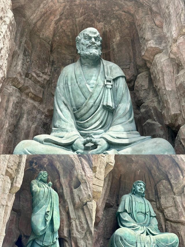 南京達摩古洞，百尊達摩石刻栩栩如生