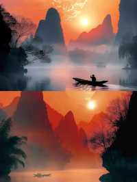桂林日落 | 與山水間的夢幻晚霞相遇