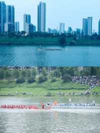 端午去瀏陽睇龍舟：人哋扒船靠體力，我靠嗌「加油」會贏嗎