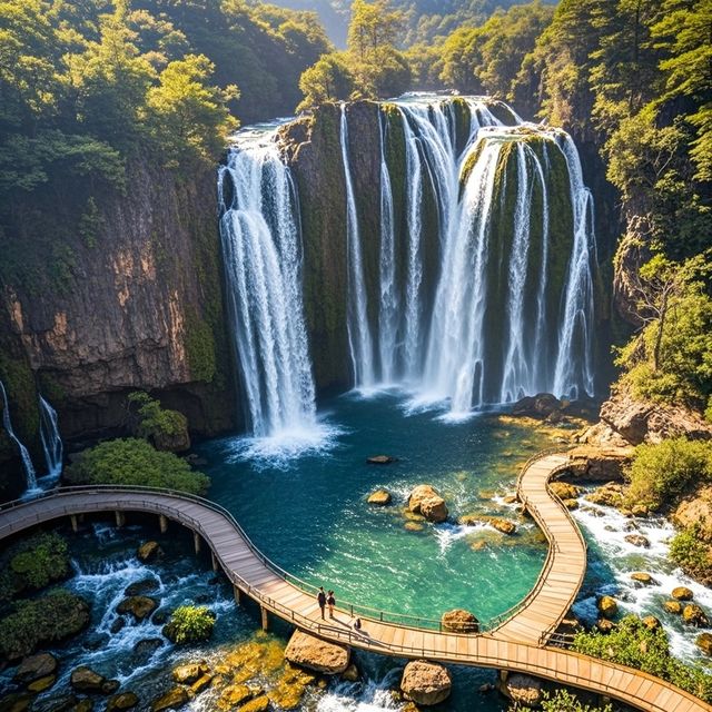 秘境瀑布徒步路線