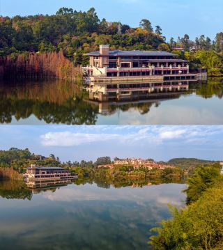 흥닝 희화완, 세계 최대 등롱 건축물이 바로 여기