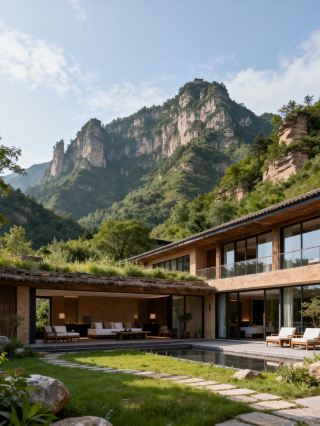 Stayed at a mountain resident guesthouse in Kongtong Mountain and just relaxed.