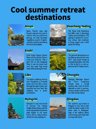 Where to escape the heat in summer? These 8 cool destinations have fewer crowds and beautiful scenery. Do any catch your eye?