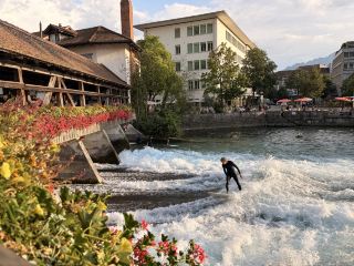 Thun, Switzerland | The most laid-back town on the internet where locals really "float home" after work by jumping into the river