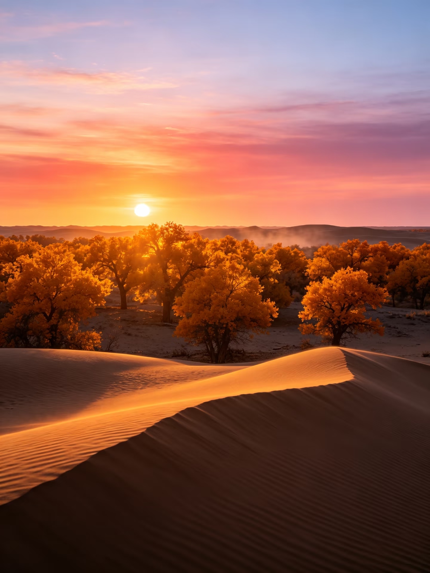 The best time to see the golden Populus euphratica forests is now