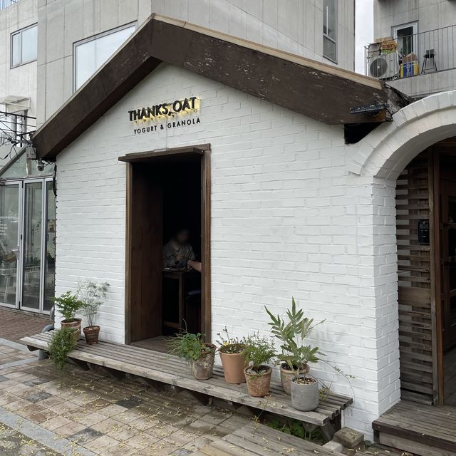 최애 건강간식 그릭요거트 맛집, 땡스오트 연남점