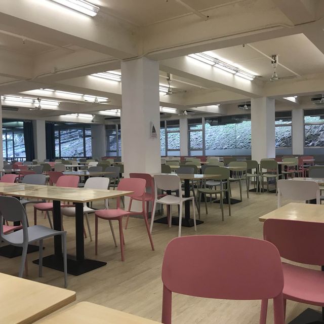 New Asia College student canteen at the Chinese University of HK