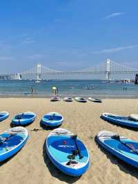 광안리 해수욕장 패들보드 하면서 즐기자 💙🏝