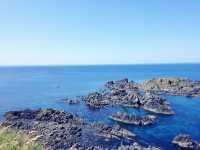北海道　北海道観光　礼文島の外せない観光スポット！スカイ岬の海の青さに感動！