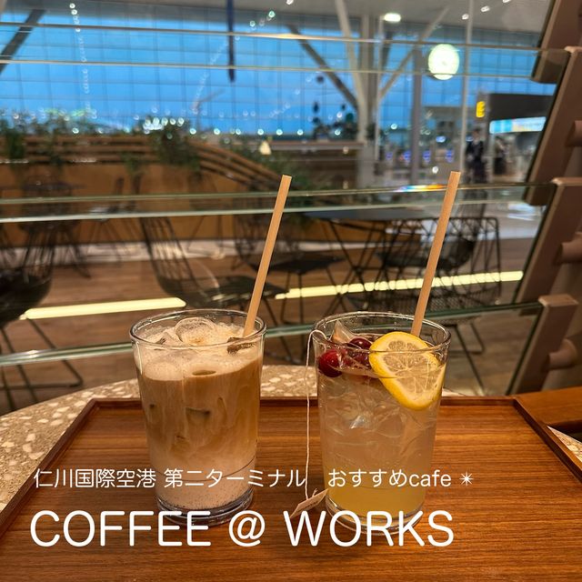 《韓国/ 仁川空港》朝からオープン！おすすめカフェ✨COFFEE@WORKS