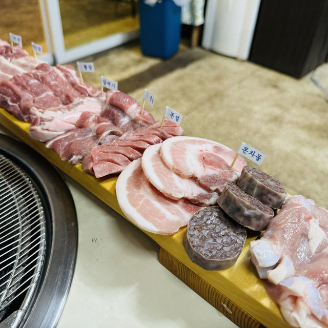 제주도에서 꼭 먹어야하는 흑돼지 특수부위 [신산나들목식당]
