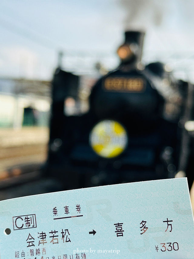  【福島】観光列車SLばんえつ物語の蒸気機関車に乗ってみた 