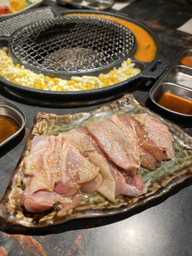 夜景。韓燒。美味大牛骨