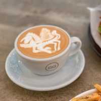 拉花超可愛☺️文青cafe