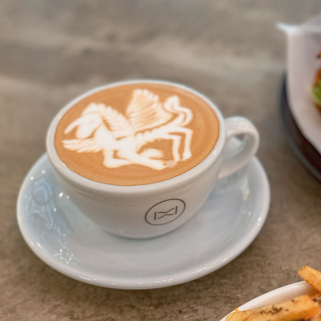 拉花超可愛☺️文青cafe
