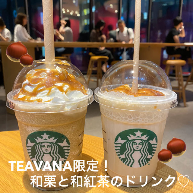【店舗限定】TEAVANA和栗のドリンク🎶🌰