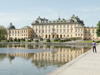 The Swedish Royal Palace with a Beautiful Garden