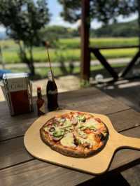 【福岡カフェ】石窯で焼く特製ピザやホットドッグがおすすめのガレージカフェ🌭🍕