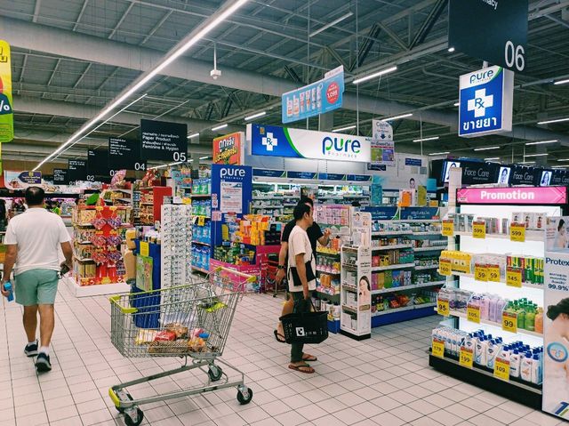 【泰國】芭提雅最大超市賣場商場Big C Extra Central Pattaya，購買泰國特產好去處，滿兩千泰銖以上可辦退稅