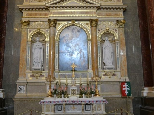 The historical Saint Stephen Basilica in Budapest