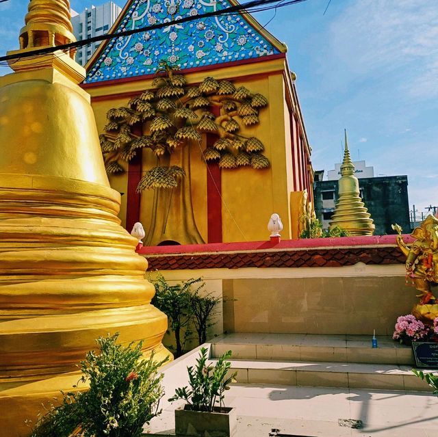 泰國曼谷湄南河畔皇家古跡寺廟景點:Wat Wiset Kan，適合拍照📸打卡