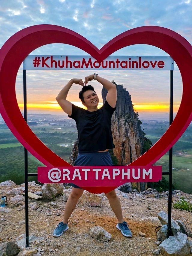 Hiking Up Khuha Mountain in Rattaphum