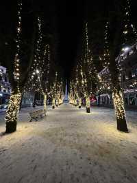 Snowy Christmas Season in Riga, Latvia