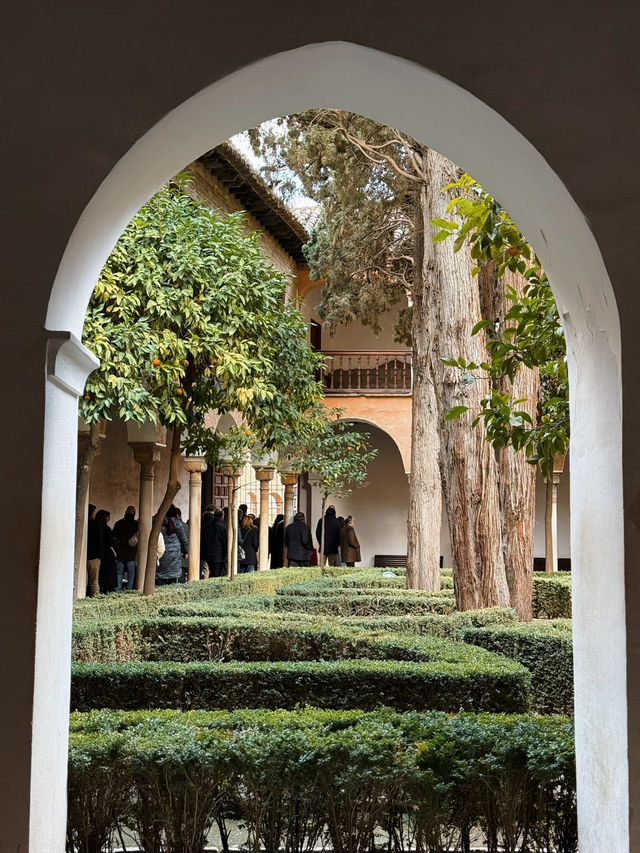 A lush oasis in the backyard of the posh Nasrid Palaces