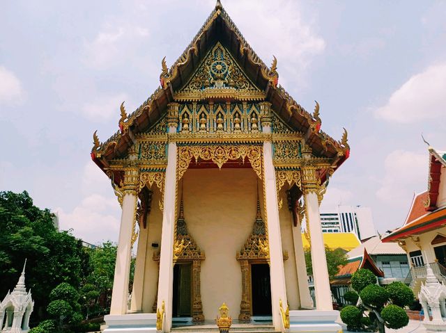 泰國曼谷市中心湄南河畔著名古跡皇家寺廟景點：Wat Sangwet Witsayaram，暹羅文化藝術精美寺廟建築，適合打卡拍照📸冥想