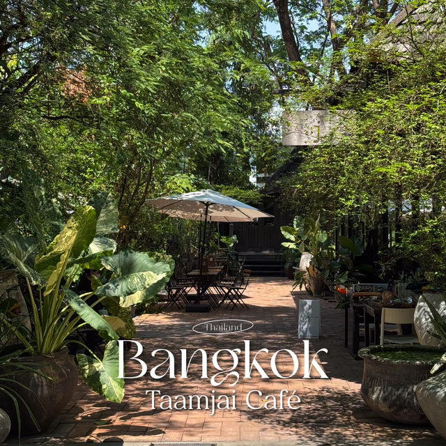 คาเฟ่กลางสวนสุดชิล บรรยากาศสุดร่มรื่นดีต่อใจ กทม 🍵