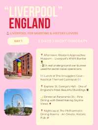 Liverpool itinerary ✈️
