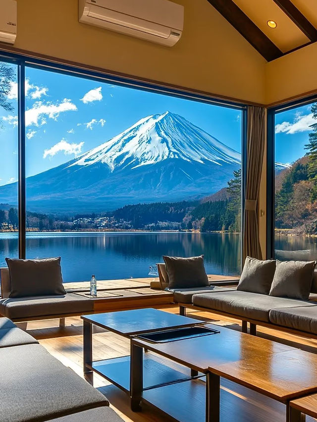 富士山のふもとにある理想の温泉ホテル——Kukuna風のテラス