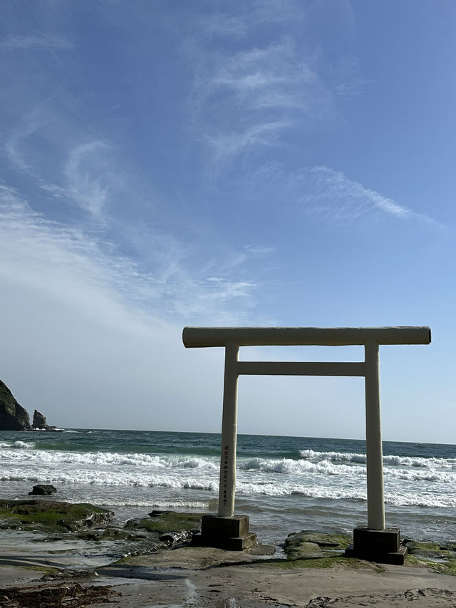 【千葉】波に打ち付けられる白い鳥居 映えスポット