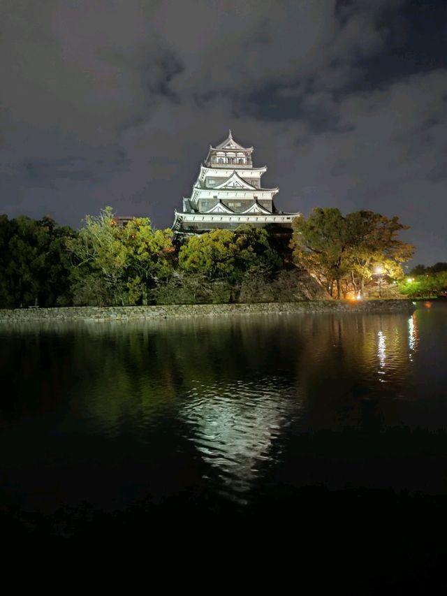 夜遊廣島城
