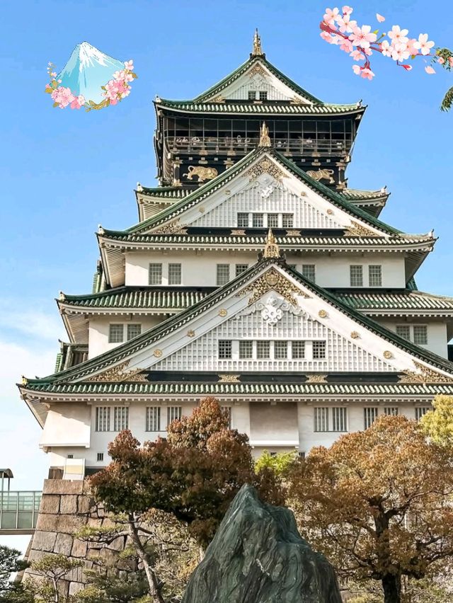 🏯 Royal Vibes Only! A Day at Osaka Castle 🌸