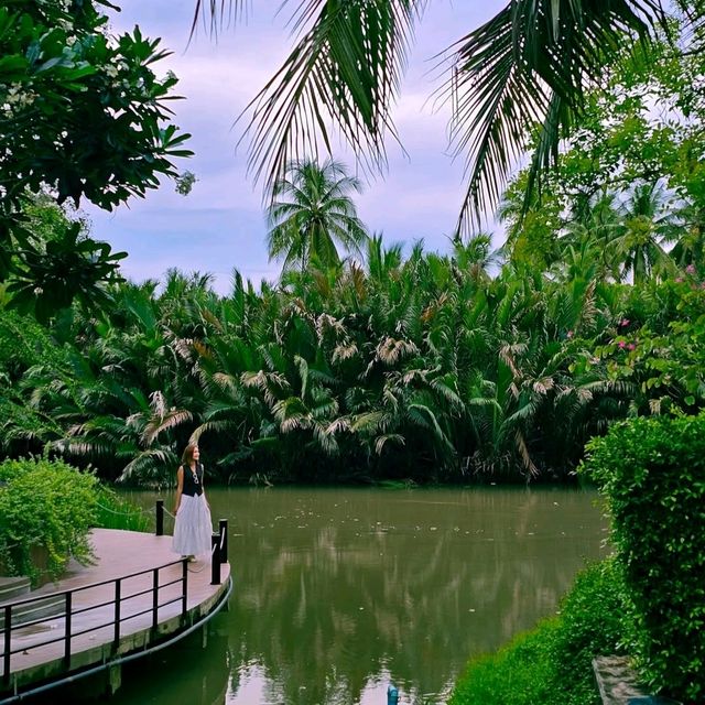 ที่พักติดริมคลอง บรรยากาศส่วนตัว อัมพวา