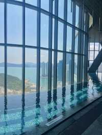 해운대가 한눈에 내려다보이는 38층에서 수영하기 👙☁️