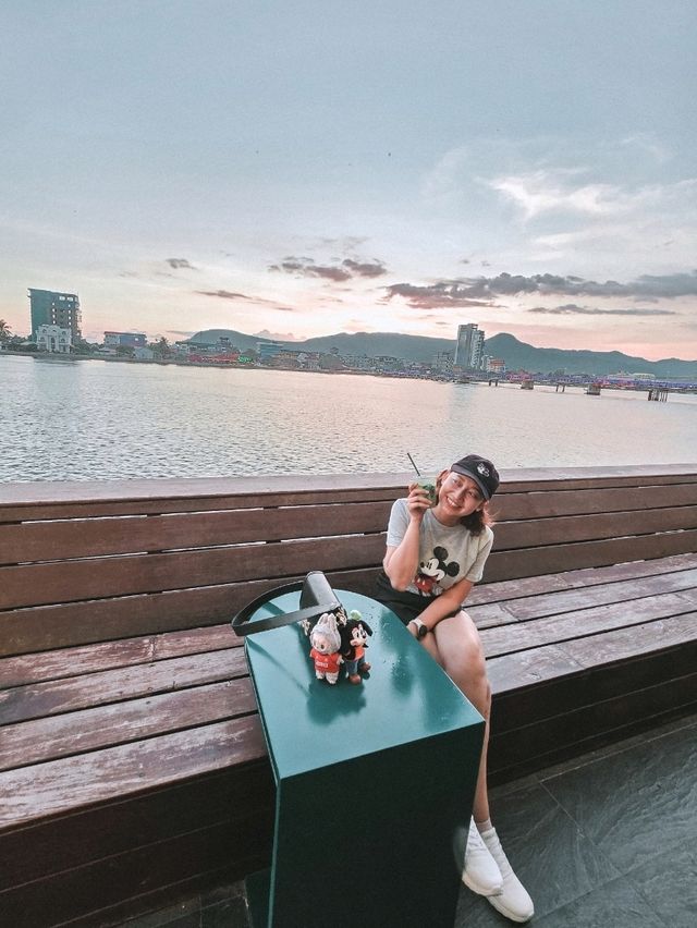 Sunset Sips at Starbucks Kampot ☕🌅
