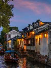 ✨Zhouzhuang at Dusk – A Dreamlike Water Town✨