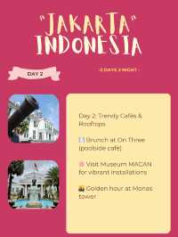 🇮🇩 Jakarta 3-days Itinerary🙌
