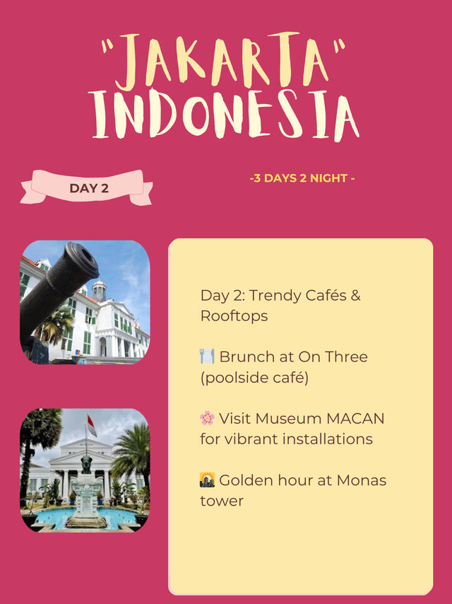 🇮🇩 Jakarta 3-days Itinerary🙌